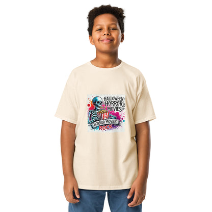 Halloween Movies Popcorn Youth T-shirt