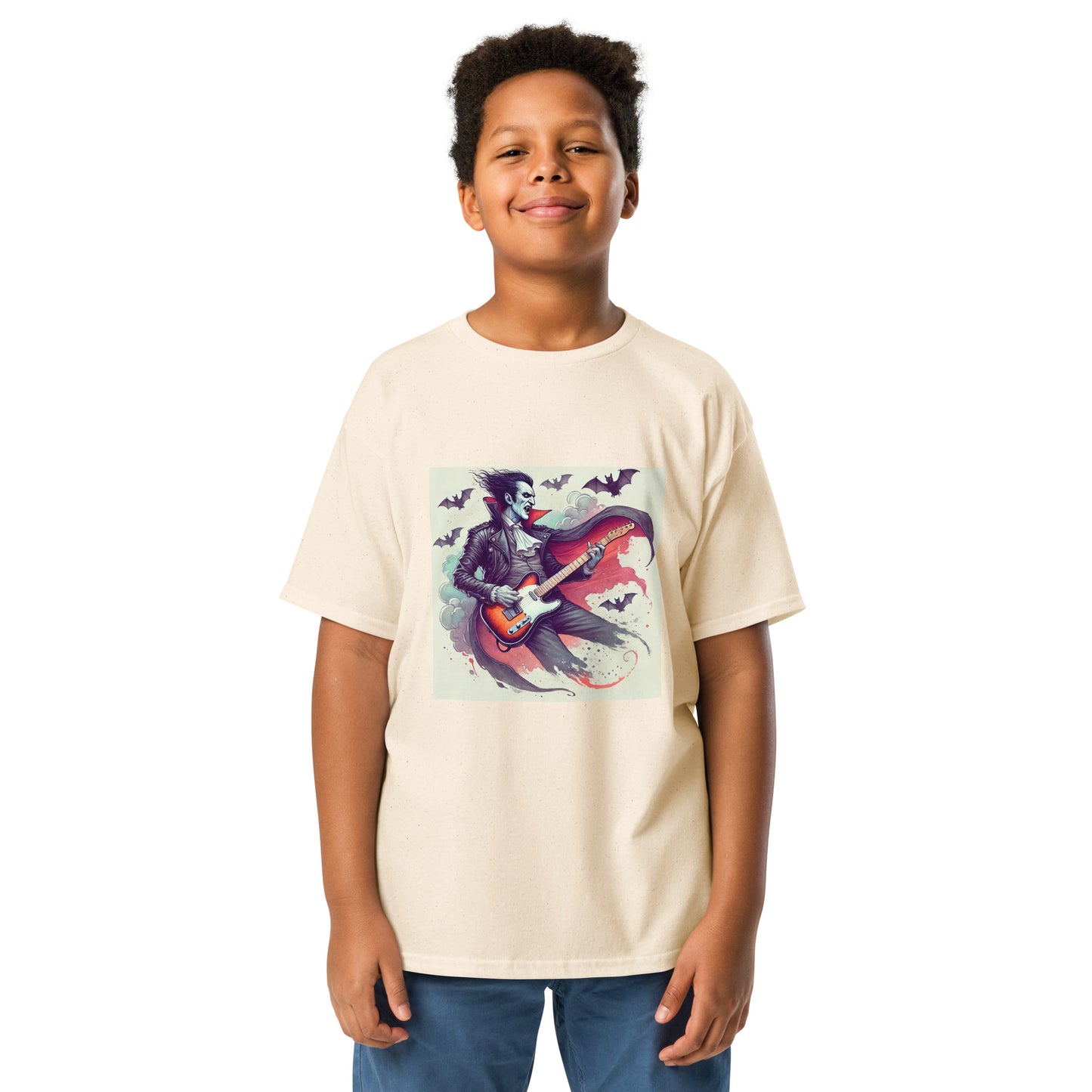 Rockula Dracula with Bats Youth T-shirt