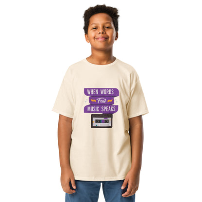 When Words Fail Music Speaks Youth T-shirt