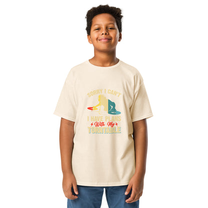 Sorry I Can't, I Have Plans With My Turntable Youth T-shirt