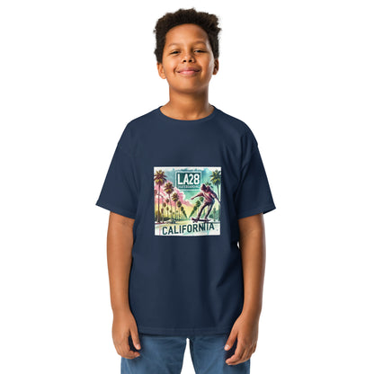 LA28 Skateboarding | Surrealistic Watercolor Design Youth T-shirt