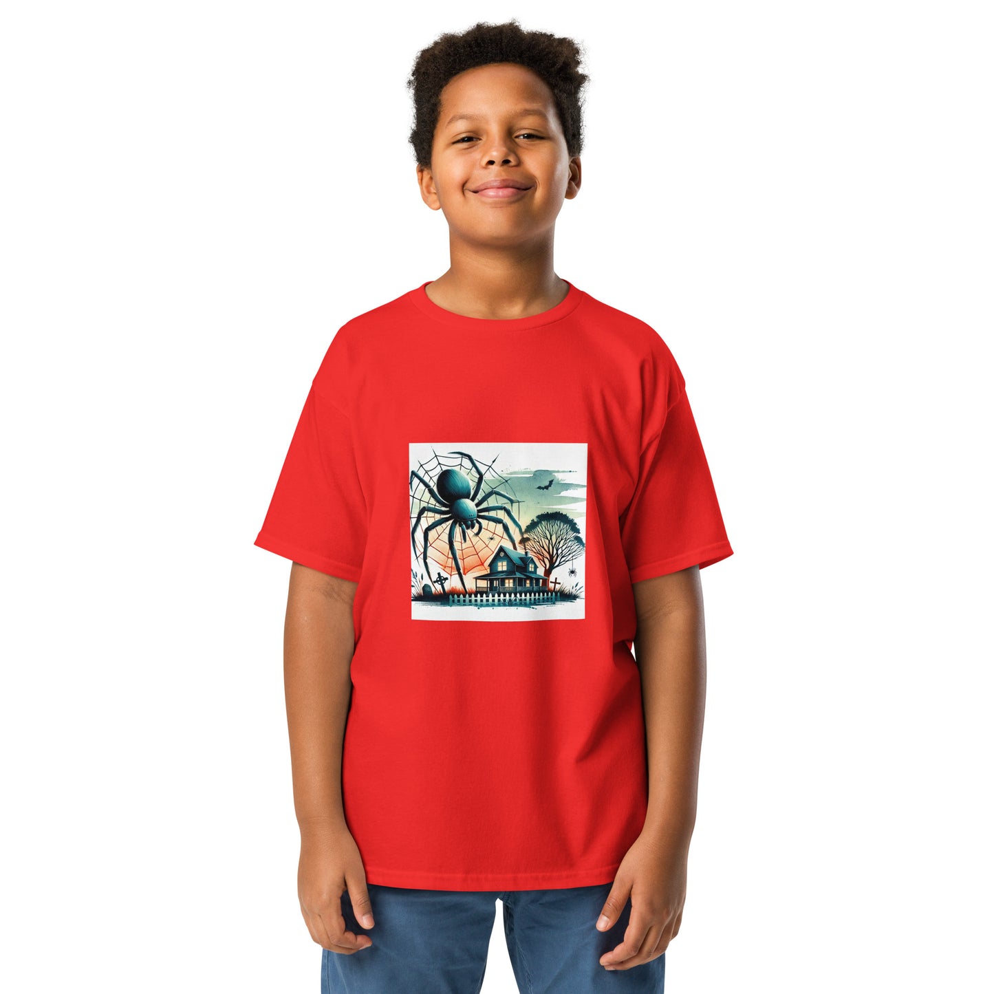 Halloween Giant Spider Youth T-shirt