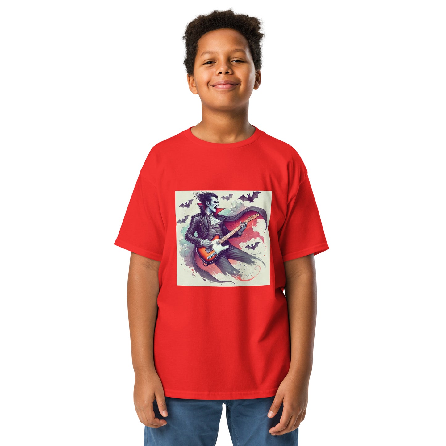 Rockula Dracula with Bats Youth T-shirt