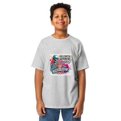 Halloween Movies Popcorn Youth T-shirt