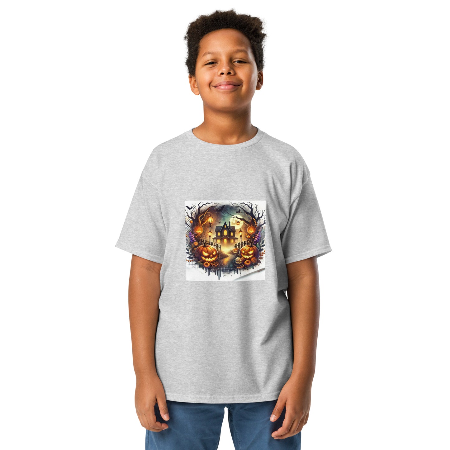 Halloween Scary House Youth T-shirt