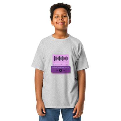 The Music Sounds Better With You Youth T-shirt